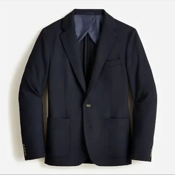 J. Crew Men's Slim Fit Knit Suit Jacket In Wool Cotton Blend M AX264 ⚽️50%today!